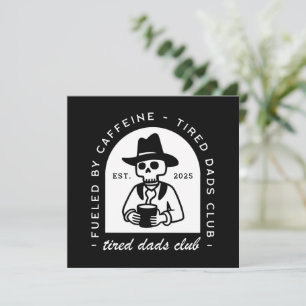 Cartão De Festividades Novo papai de amante de café engraçado personaliza