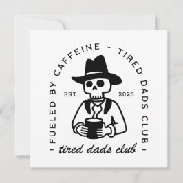 Cartão De Festividades Novo papai de cama data personalizada do clube de