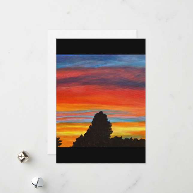 Cartão De Festividades Novo Sunset do México: A Terra do Encantamento (Frente/Verso In Situ)