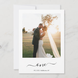 Cartão De Festividades Número da Tabela de Casamento de Foto Floral Elega