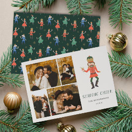 Cartão De Festividades Nutcracker Cocktail "Sending Cheer" Photo Collage