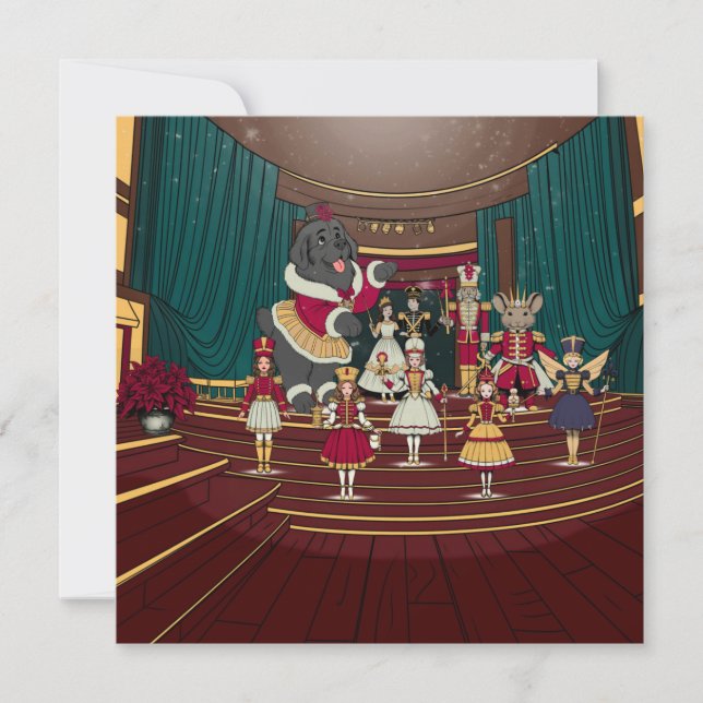 Cartão De Festividades Nutcracker da Terra Nova (Frente)