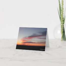 Cartão De Festividades Nuvens de Pastel em Dusk