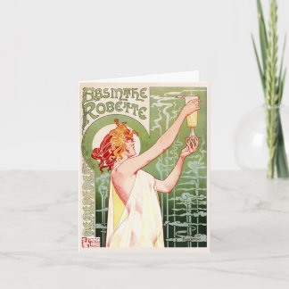 Cartão De Festividades O absinto Robette (creme)
