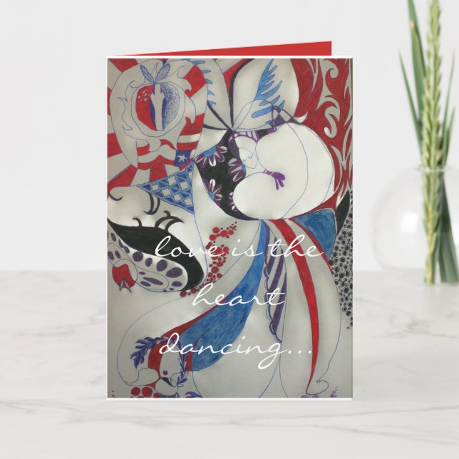 Cartão De Festividades O Amor (Frente)