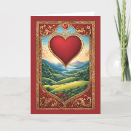 Cartão De Festividades O Amor Abençoará o Namorados da Terra