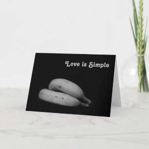 Cartão De Festividades "O amor é simples" Fotografia de Arte Personaliz