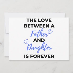 Cartão De Festividades O Amor Entre Um Pai E Uma Filha É