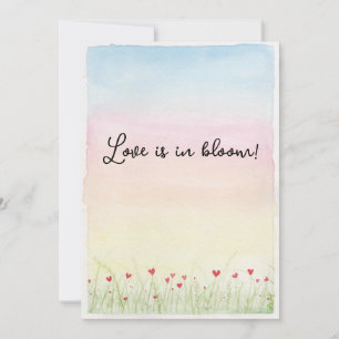 Cartão De Festividades O Amor Está em Flor