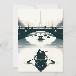 Cartão De Festividades O Amor Floresce em Paris