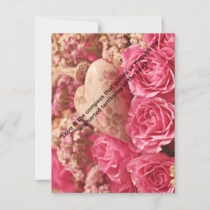 Cartão De Festividades "O Amor Floresce: Impressão Moderna do Dia dos Nam