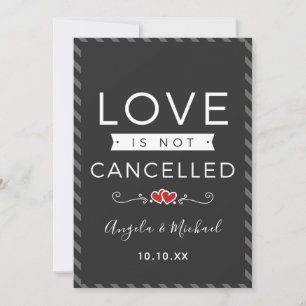 Cartão De Festividades O Amor Não Está Cancelado Cinza Escuro Divertido R