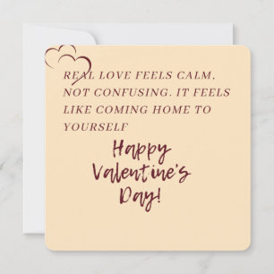 Cartão De Festividades O Amor Verdadeiro Sente-se Como Voltar Para Casa C