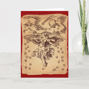 Cartão De Festividades O anjo do Natal da morte