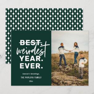 Cartão De Festividades O Ano Mais Esquisito De Todos Os Verdes