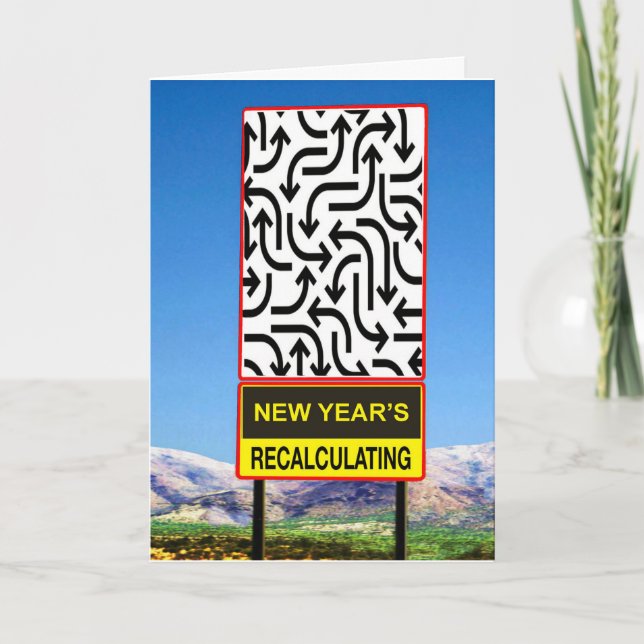 Cartão De Festividades O Ano Novo Acontece (Frente)