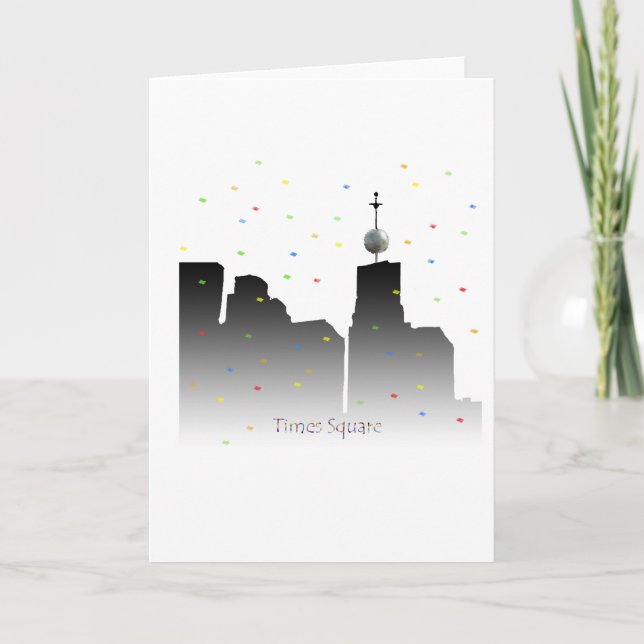 Cartão De Festividades o ano novo dos Times Square (Frente)