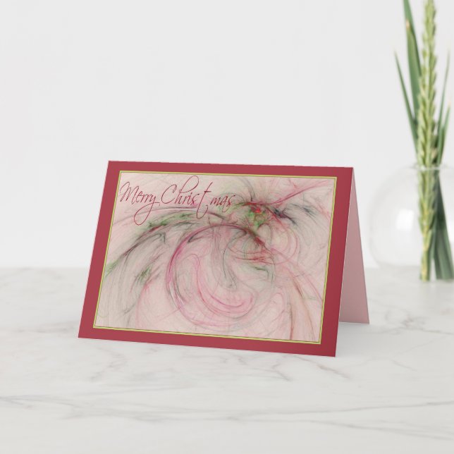 Cartão De Festividades O AZEVINHO 'N ORNAMENTS o Feliz Natal do ~ (Frente)