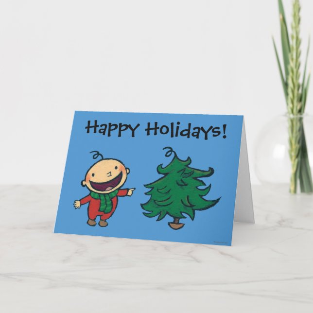 Cartão De Festividades O bebê de Leslie Patricelli escolhe uma árvore de (Frente)