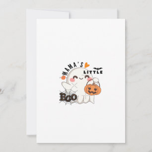 Cartão De Festividades O Boo da Mamãe – Boo de Halloween Kawaii Fofo Gráf