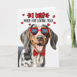 Cartão De Festividades O Cachorro Bluetick Coonhound Fez Com Que Você Te