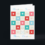 Cartão De Festividades O calendário do advento do vintage personaliza<br><div class="desc">Este calendário do advento é as maneiras as mais bonitos de passar os dias até o Natal.</div>