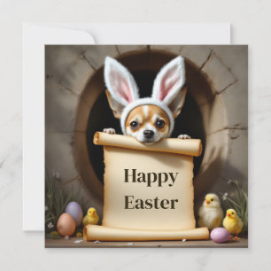 Cartão De Festividades O cão Chihuahua e a mensagem