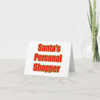 Cartão De Festividades O cliente pessoal do papai noel