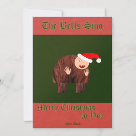 Cartão De Festividades O Corcunda de Nossa Senhora Desejos de Fim de Ano 