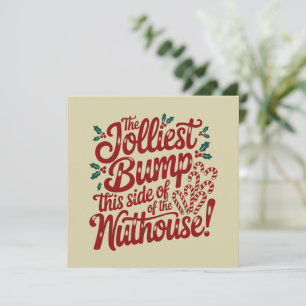 Cartão De Festividades O Cotovelo Mais Alegre Ao Lado Da Casa Da Ama-Seca