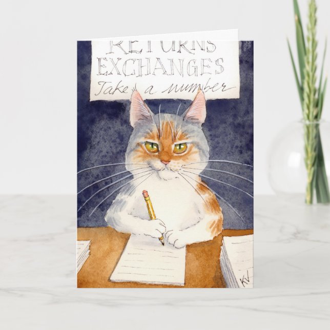 Cartão De Festividades O departamento do retorno temido (Frente)