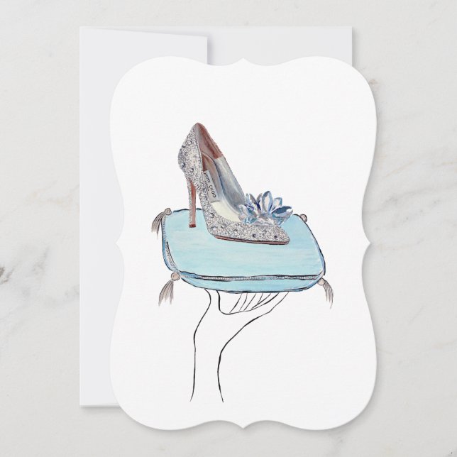 Cartão De Festividades O deslizador de Cinderella (Frente)