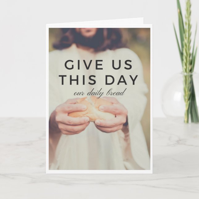 Cartão De Festividades O deus fornecerá (Frente)