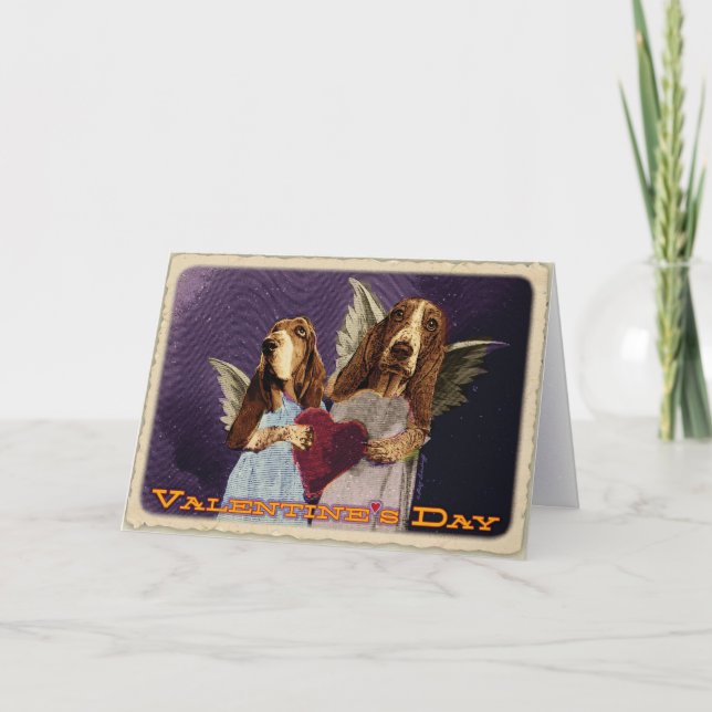 Cartão De Festividades O dia de Bassentine feliz (Frente)