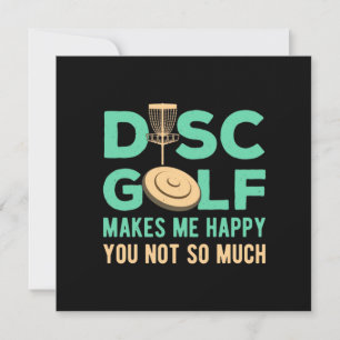 Cartão De Festividades O Disc Golf Me Faz Feliz