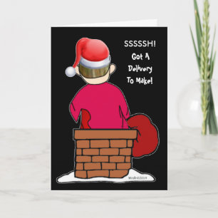 Cartão De Festividades O Doodle de Abe R faz uma entrega