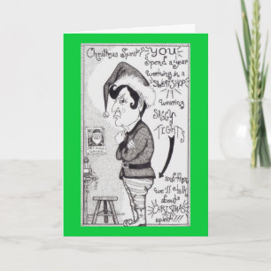 Cartão De Festividades O duende irritado