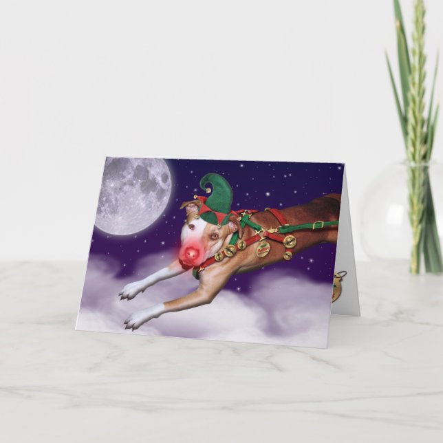 Cartão De Festividades O empregado do papai noel do mês (Frente)