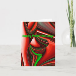 Cartão De Festividades O espírito do amor e da esperança Abstrato 3D Rain