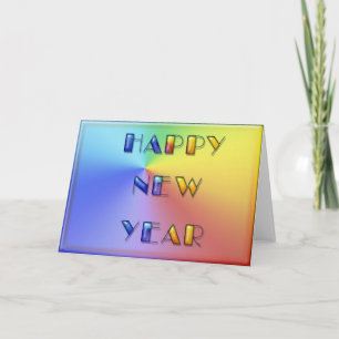 Cartão De Festividades O feliz ano novo
