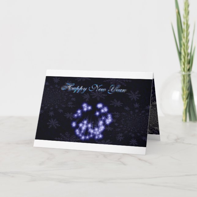 Cartão De Festividades O feliz ano novo (Frente)