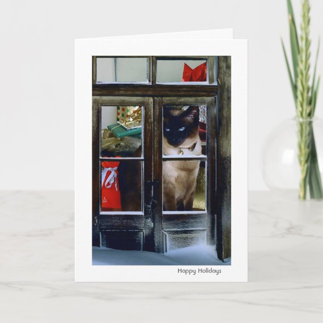 Cartão De Festividades o feriado do gato (Frente)