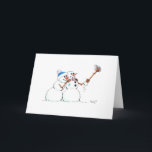 Cartão De Festividades O feriado Selfie do boneco de neve<br><div class="desc">Estes bonecos de neve estão tentando obter a pressão perfeita do selfie,  felizmente uma solução estão dentro do alcance do braço! Original um cartão pessoal para amigos e família - a procura enorme para cópias extra fez-me decidir deixar todos ter a oportunidade de enviar estes desenhos animados humourous!</div>