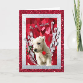 Cartão De Festividades O filhote de cachorro de Westie seja minha versão