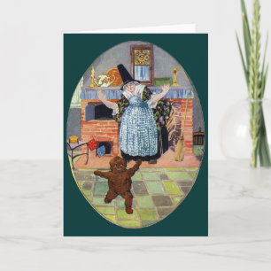 Cartão De Festividades O Garoto Gingerpão salta do forno