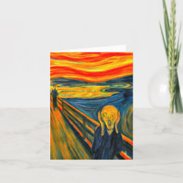 Cartão De Festividades O Gritar, Belas Artes por Munch
