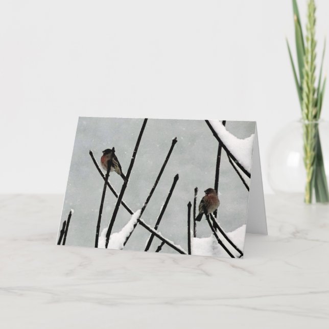 Cartão De Festividades O Hush do inverno (Frente)