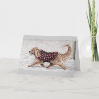 Cartão De Festividades O inverno anda primeiramente