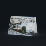 Cartão De Festividades O inverno no amarra<br><div class="desc">De minha pintura a óleo original do Yorkshire amarra no norte de Inglaterra.</div>