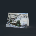 Cartão De Festividades O inverno no amarra<br><div class="desc">De minha pintura a óleo original do Yorkshire amarra no norte de Inglaterra.</div>